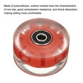 thumbnail image 4 of Uxcell 32 x 58mm Roller Skate Wheels with Bearings Light Up Wheel Quad Skate Replacement, Red Light 8 Pack, 4 of 7