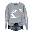 thumbnail image 3 of LIZUOJUN Game Day Crewneck Sweatshirt for Women Oversized Pullover Football Heart Graphic Long Sleeve Casual Tops Fall Winter 2026 Relaxed Fit Trendy 2XL, 3 of 8