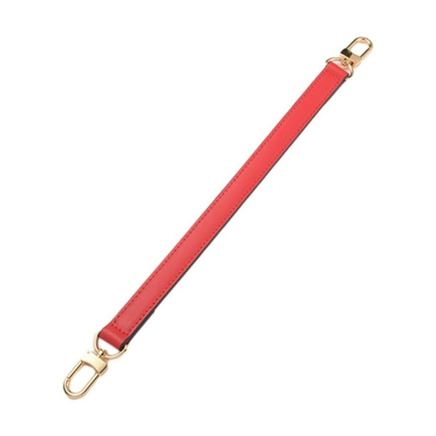 Guardurnaity Correa lisa de cuero de primera calidad para bolso Fácil de instalar y reemplazar Alta capacidad de carga Bolsas de mensajero y de hombro Gran rojo