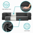 thumbnail image 7 of CECER Twin Size Folding Sofa Bed, Convertible Sleeper Sofa, Futon Sofa Bed Linen Floor Couch Bed with 10" Memory Foam Mattress, Fold Out Floor Sofa Bed,Dark Grey, 7 of 7