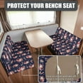 thumbnail image 2 of XYZCANDO Father Christmas RV Dinette Cushion Covers, RV Booth Seat Cover Stretchable Camper Cushion Couch Covers Washable Slipcovers for Camper Car Bench 1 Backrest & 1 Bench, 2 of 7