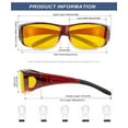thumbnail image 4 of KALIYADI Night-Vision-Glasses Fit-Over-Glasses Wrap-Around Glasses: Night Vision Glasses Anti Glare HD Polarized for Driving, 4 of 8