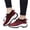 Deep Red, variant on Comfort Running Shoes, Sneakers for Women, Orthopedic Sneakers Breathable Women Walking Shoes Slip On Trainers Women's Comfortable Casual Ladies Athletic Shoe Thick Bottom, Black 8.5