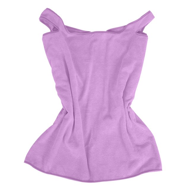 Bata de baño y vestido de falda de secado rápido, envoltura de baño de microfibra ultra suave de color morado