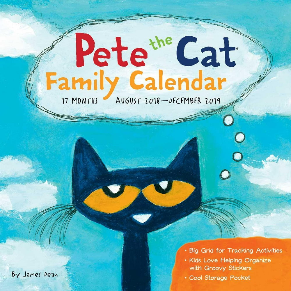 Pete the Cat 20182019 17Month Family Wall Calendar (Other) Walmart