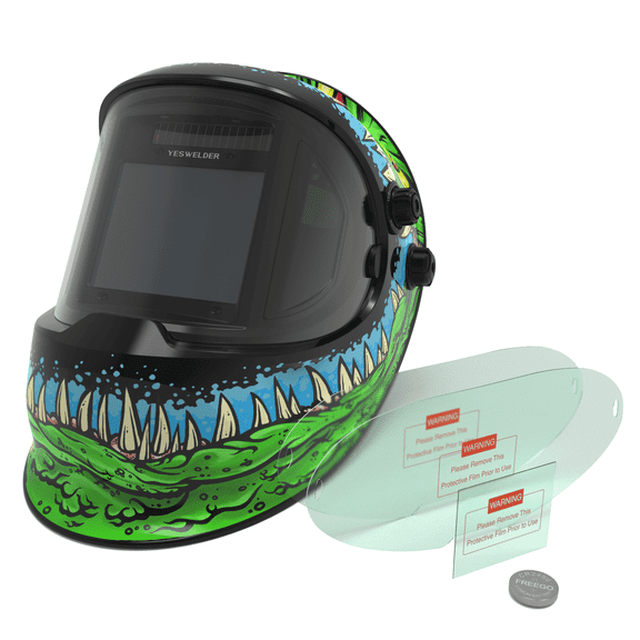 YesWelder Welding Helmet, True Color Auto Darkening welding mask with Side View