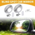 thumbnail image 2 of Unique Bargains 1 Pair Universal Blind Spot Car Mirrors Car Auxiliary Mirror Adjustable Glass White, 2 of 6
