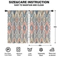 thumbnail image 2 of Blackout Kids Curtains,Colorful Geometric Diamond Pattern Childrens Insulated Curtains Set Of 2,Bedroom Essentials,Toddler Room Decor 42x63in(106x160cm), 2 of 5