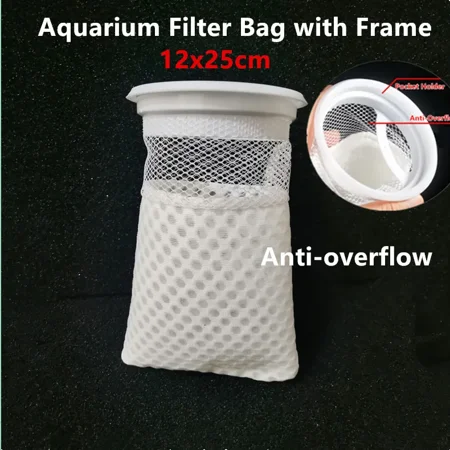 Anti Overflow Aquarium Filter Reuse Washable Magical Blanket Bag Frame Pad Biochemical Biological Filtration Clean Carpet Sock