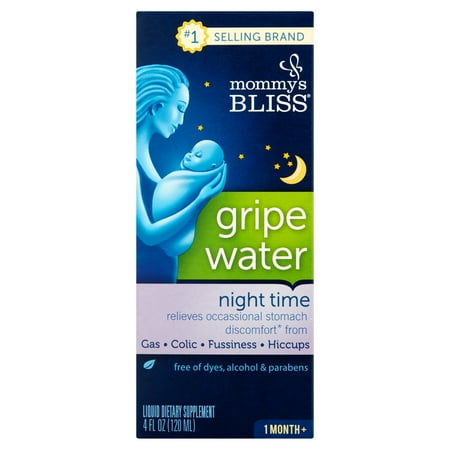 Mommy's Bliss Night Time Gripe Water Liquid Dietary Supplement, 4 fl (Best Gripe Water Uk)