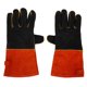 thumbnail image 1 of 1 par de guantes gruesos resistentes a altas temperaturas para barbacoa, fuego de acampada al aire libre, 1 of 8