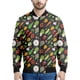 thumbnail image 3 of Chaqueta con cremallera y estampado 3D de frutas y verduras de colores para hombre, sudadera vegana, camisetas de manga larga, chaquetas bomber de calle, 3 of 5