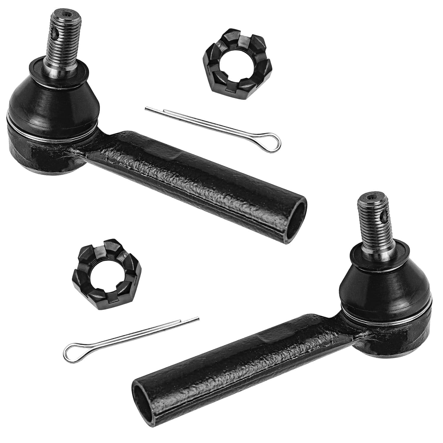Detroit Axle - 12pc Front End Kit for 2003-2009 Toyota 4Runner FJ Cruiser Lexus GX470, Upper Lower Control Arms w/Ball Joint Sway Bars Inner Outer Tie Rods Boots 2004 2005 2006 2007 2008 Replacement