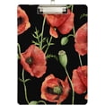 thumbnail image 2 of FMSHPON Poppies Flowers Clipboard Hardboard Wood Nursing Clip Board and Pull for Standard A4 Letter 13x9 inches, 2 of 8