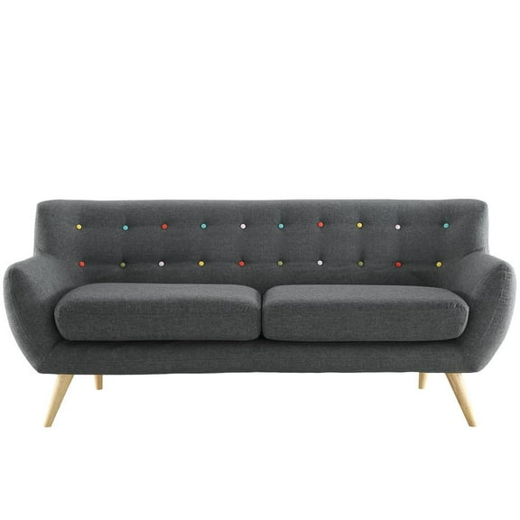 Modway Remark Upholstered Fabric Sofa in Gray