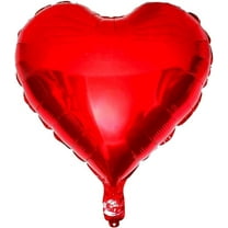 PMU Valentine's Day Red Heart Shaped 18 Inches Mylar - Foil Balloons Valentine's Day, Proposal, Special Events, Photo Props Party Decoration and Accessories (1/Pkg) Pkg/1