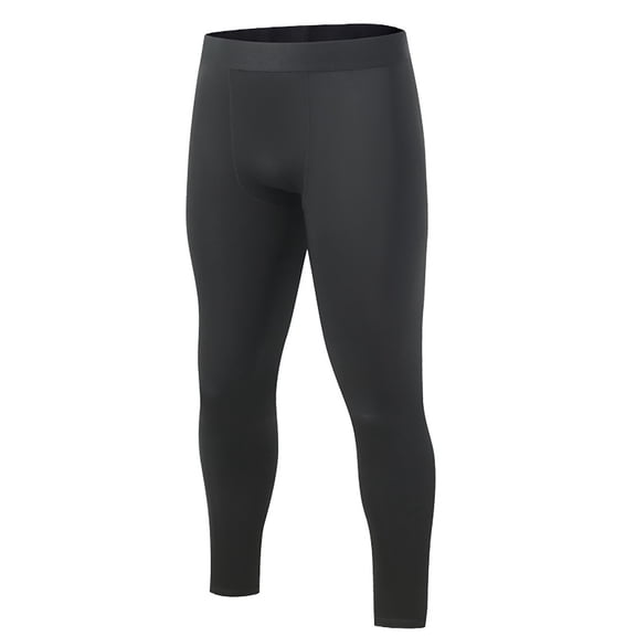 YAYUBA Thermal Compression Pants Men, Lined Leggings Winter Long Johns with Pockets, Hockey Tights Running Base Layer