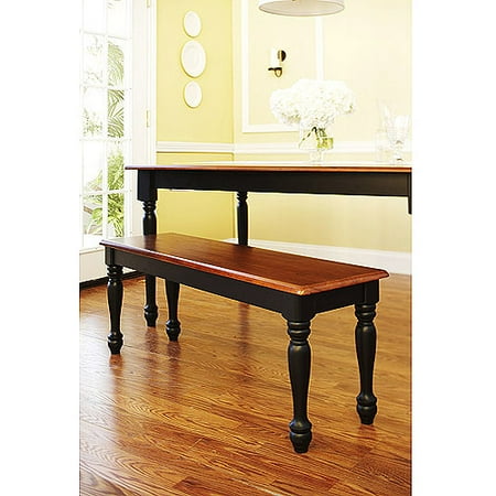bench better homes autumn lane farmhouse oak gardens kitchen dining table walmart wood nook piece farm refinishing ardmore linon breakfast