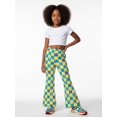 thumbnail image 4 of Girls Flare Leggings Comfort-Fit Elastic Waistband Bell Bottoms Simple Flare-Leg Pants for Tween Girls Age 8-13 Weekend Outfit, 4 of 6