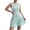Mint Green, variant on Cocktail Dresses for Women Crew Neck Casual Sleeveless Printed Tunic Pleated Semi Formal Floral Mini Dress for Spring Summer Black S-2XL