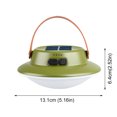 thumbnail image 2 of Linterna LED solar con carga USB luz impermeable para cortes de energía (verde L36), 2 of 3