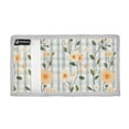 thumbnail image 2 of JIALIOU Nylon Trifold Card Wallet with ID Window Zipper Pocket for Men Women Teen Peach Floral with Gingham, 2 of 7