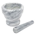 thumbnail image 2 of Mortar and Pestle White Marble, 4.75 X 4.25 Inch, 2 of 2