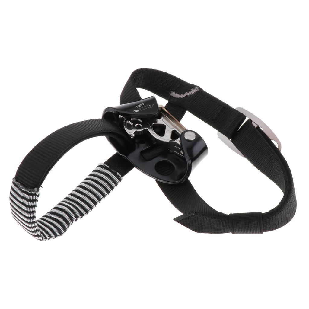 Axioma Outdoor Foot Ascender Riser Rock Climbing Mountaineeriing Strap Equipment Left Left Black
