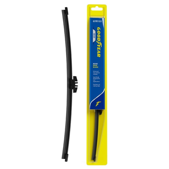 Goodyear Rear 12" Beam Wiper Blade for Curved Rear Windows, Replacement Rear Window Wiper Blade for Beam Wiper Arms, Pack of 1