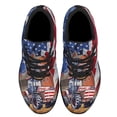 thumbnail image 2 of Farm Tractor American flag Shoes Sneakers Black Size 7.5, 2 of 7
