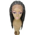 thumbnail image 7 of LUXLUXE Layla Straight Charcoal Grey Item Length 27.5 in Wig, 7 of 7