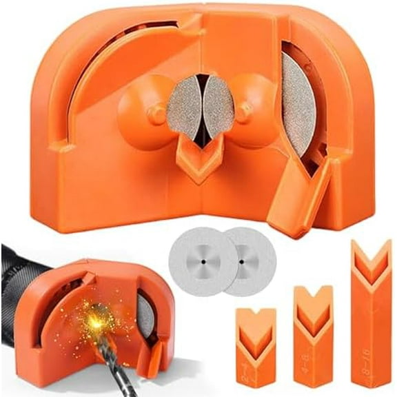 Drill Bit Sharpener for All Bits(5/64''- 5/8''), Multipurpose Drill Bits Grinding Sharpener, Portable Drill Grinder Grinding Tool, Powered by Electric Drills$$Tools & Hardware Other