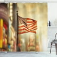 thumbnail image 1 of Ambesonne United States Shower Curtain, American Independence, 69"Wx75"L, Sepia Red Blue, 1 of 3