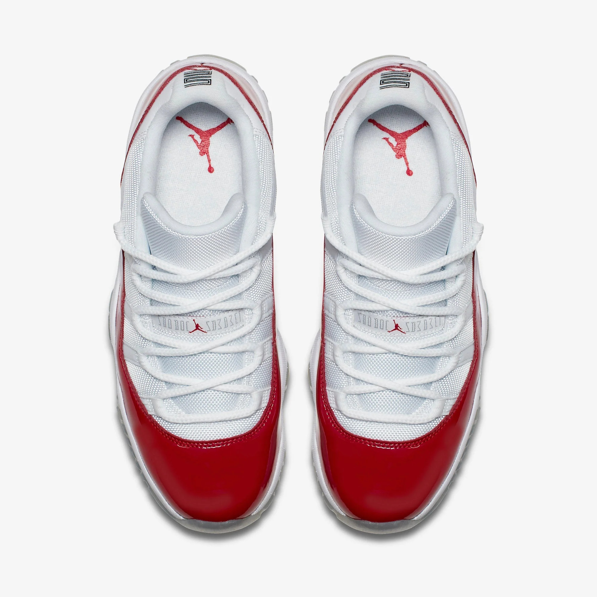 Nike Mens Air Jordan 11 Retro Low White/Varsity Red-Black 528895-102 - image 4 of 6