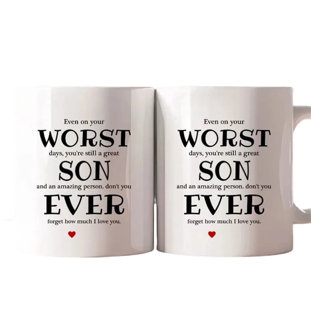 Tazas de Bebidas Calientes Taza de Café de Cerámica Blanca para la Familia, Diseño Humorístico, Caja Fuerte para Lavavajillas, Tazas de Bebidas Calientes