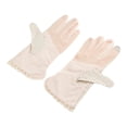thumbnail image 2 of Guantes de protección solar para mujer, suaves, transpirables, antideslizantes, elegantes, para escalada, conducción y ciclismo, color beige., 2 of 14