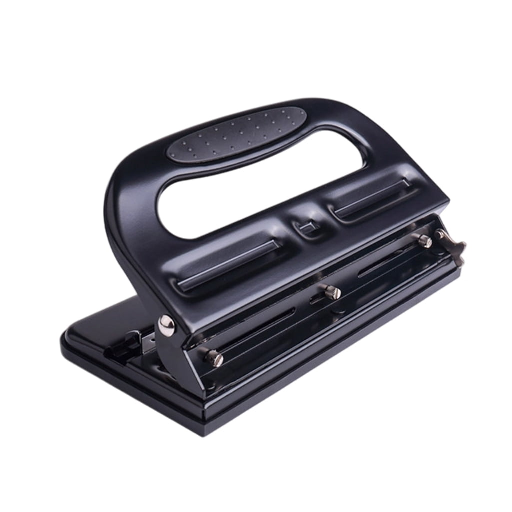 Adjustable 3 Hole Punches 30 Sheets Capacity Ergonomic Grip Hole Puncher Heavy Duty Labor Saving Hole Punches for Office
