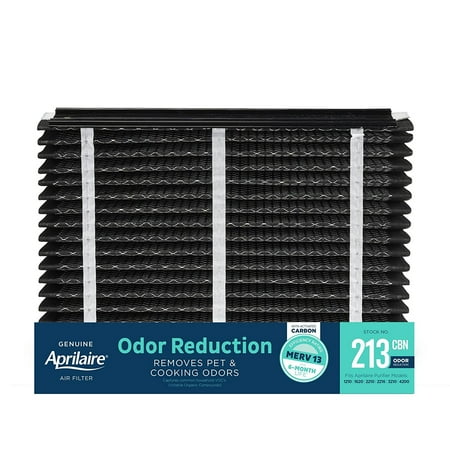 Aprilaire 213CBN - Odor Reduction Air Filter for Aprilaire Whole-Home Air Purifiers, MERV 13, for Odors and Most Common Allergens