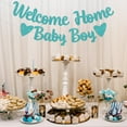 thumbnail image 5 of Welcome Baby Boy Banner for Baby Shower, Gender Reveal Baby Shower Decorations Blue Glitter, 5 of 6