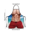 thumbnail image 5 of Funny Men's Sleeveless Apron with Muscles Man for Home Party, 5 of 8