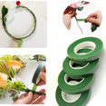 thumbnail image 2 of 12/1 rollos de cintas florales autoadhesivas para ramo verde, cinta de papel para envolver estambres, decoración de flores DIY para accesorios de boda para fiesta de floristería, 2 of 5