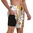 thumbnail image 2 of Fotbe Honey Bee Set Men’s Swim Trunks Quick Dry Swim Shorts Board Shorts with Mesh Lining-Small, 2 of 9