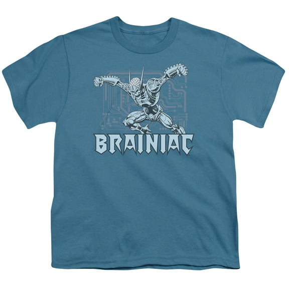 DC Comics Brainiac S/S Youth 18/1-Slate