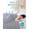 thumbnail image 5 of Sivio Kids Weighted Blanket 5lbs for Sofa Bed, Soft Breathable All-Season Heavy Blankets for Better Sleep, Machine Washable, 36" x 48" Gray, 5 of 10