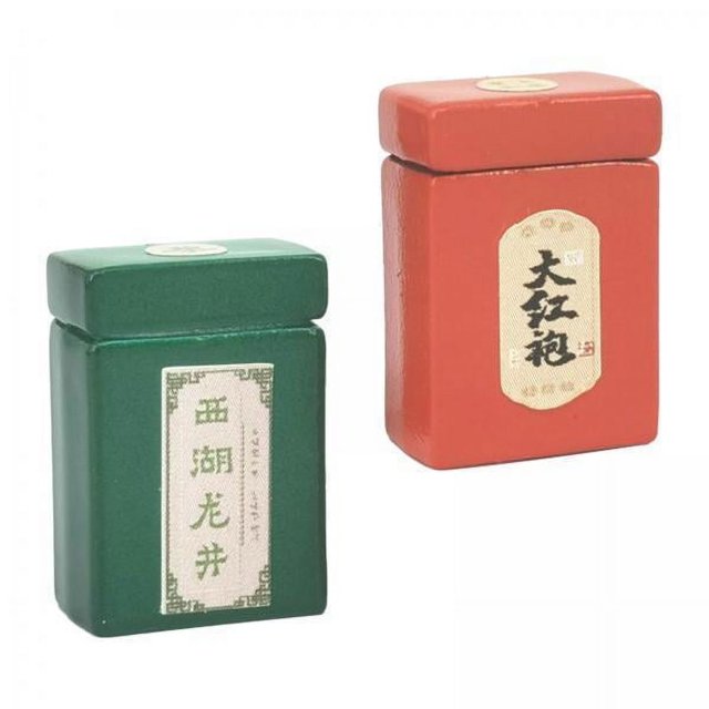 2x Contenedor de Almacenamiento de Té 2x1/12, Té de , Artesanía Simulada, Tarro Sellado de Metal para Construcción de Mesa de Arena, Micro 2 piezas