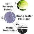 thumbnail image 7 of 4PCS Zen Spa Shower Curtain Sets with Rugs, Waterproof Fabric Shower Curtain, Green Bamboo Black Stone White Lotus Flower Garden Japanese Massage Spiritual Relaxing Meditation Bathroom Decor, 7 of 7