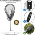 thumbnail image 2 of Heavy-Duty Telescopic Landing Net with Soft Rubber Mesh, Long Handle for Boat, Pier, and River Fishing, 2 of 8