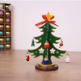 thumbnail image 5 of Funny Desktop Wooden Christmas Tree Decor Christmas Toy Set With Mini Ornaments, 5 of 5