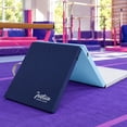 thumbnail image 5 of Justice 6ft Three-Fold Gymnastics Mat with Carry Handles, Multi Color, Navy, Blue, White, 1.5-inch Thickness, 5 of 13