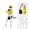 Yellow, variant on Articulated Skeleton Model DIY Assembly Action Figure Kit Posable Drawing Mannequin Collectible White